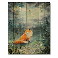 Designart - Fox Over A Night Sky
