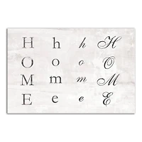 Distressed Home Sign 20" x 30" Canvas Wall Art