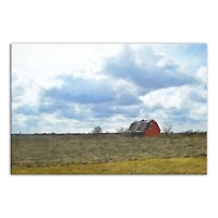 Blue Skies Barn 16" x 24" Canvas Wall Art