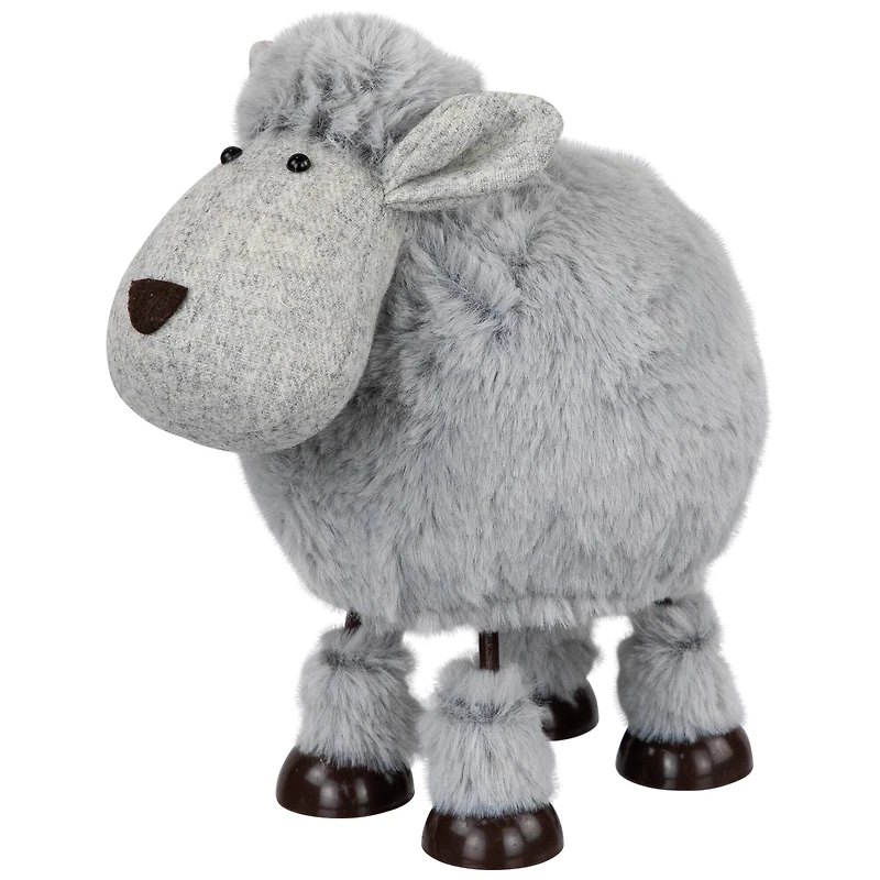 7.5" Gray Bouncing Sheep Plush Easter Figure