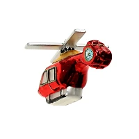 4" Red Helicopter Glass Ornament by Ashland®