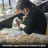 20.5" Bedford Manor Stained Glass Window