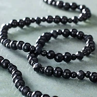 Black Mixed Glass Round Beads by Bead Landing™