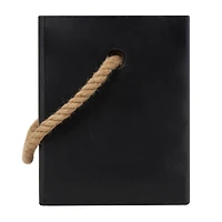 Grey Contemporary Outdoor Accent Table, 15" x 15" x 18"