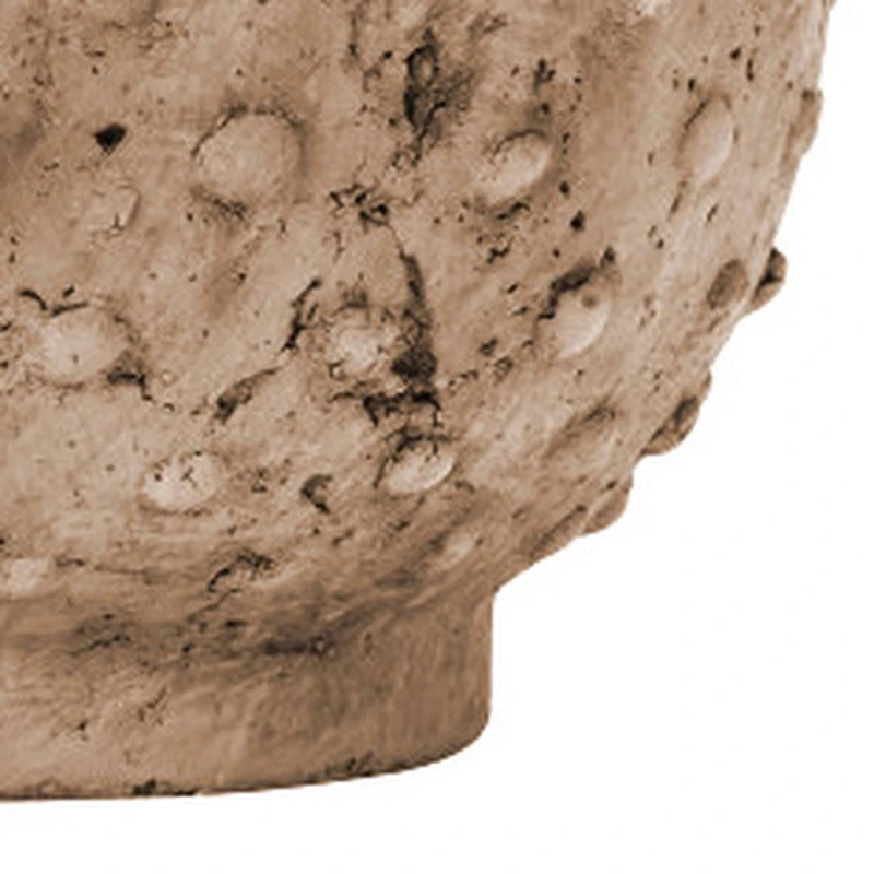 Hello Honey® 7'' Distressed Finish Sandstone Hobnail Planter