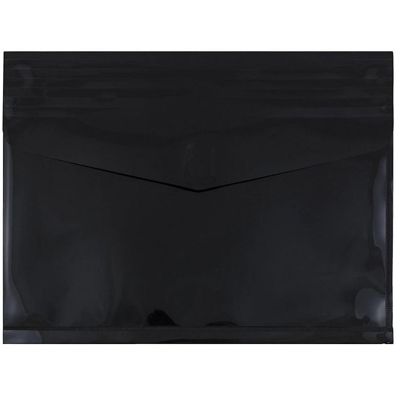 JAM Paper 9.75" x 13" Plastic Hook & Loop Closure Envelopes