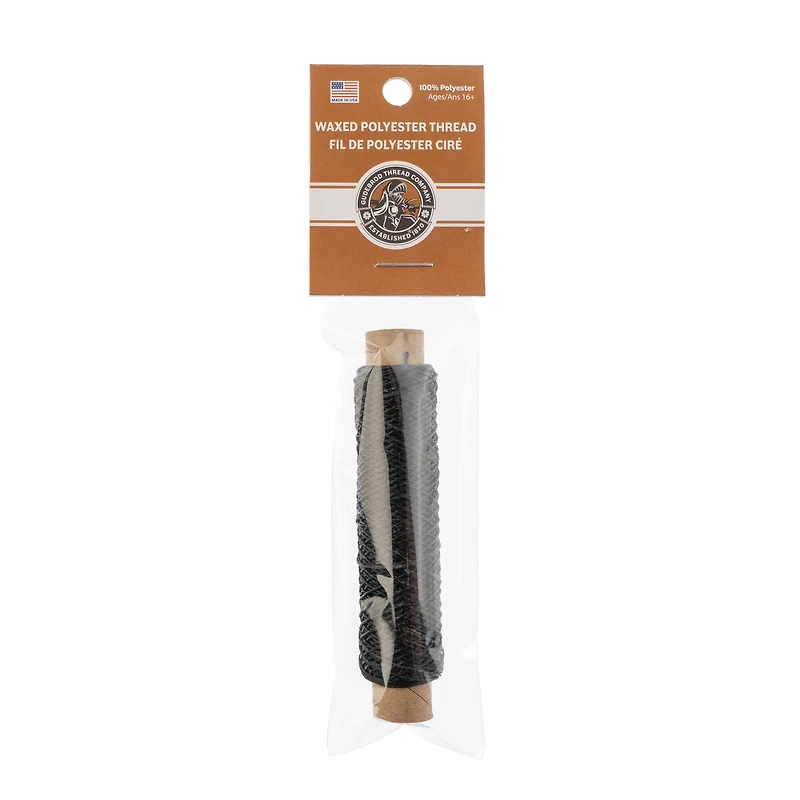 Gudebrod 0.018" 3 Ply Waxed Thread Bobbin