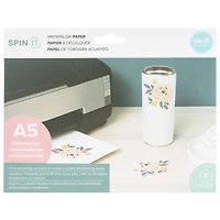 We R Memory Keepers® Spin It™ Clear Water Slide Paper, 8.5" x 6.5", 4ct.