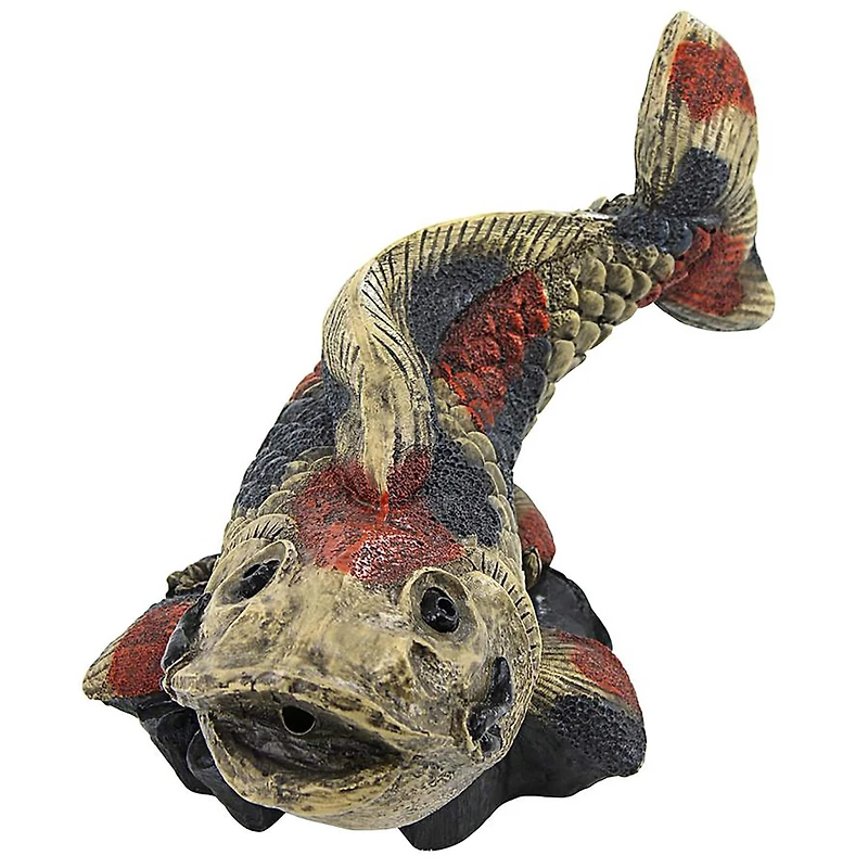 Design Toscano Showa Asian Koi Spitter Piped Statue