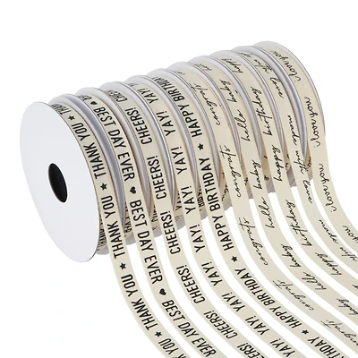 3/8" x 2yd. Sentiments Value Pack Ribbon by Celebrate It®