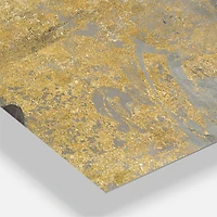 Designart 'Marble Gold And Black Modern Multipanel Wall Clock