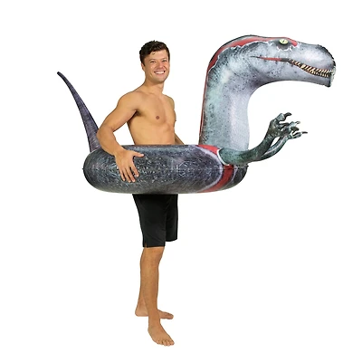 PoolCandy RealPrint® Velociraptor Dinosaur Pool Tube