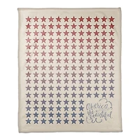 Gradient Stars Coral Fleece Blanket