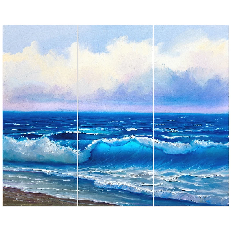 Designart - Seascape in Cloudy sky