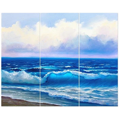 Designart - Seascape in Cloudy sky