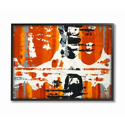Stupell Industries Burnt Orange Momentum Black Framed Wall Art