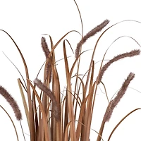 3.5ft. Potted Brown Artificial Onion Grass Plant