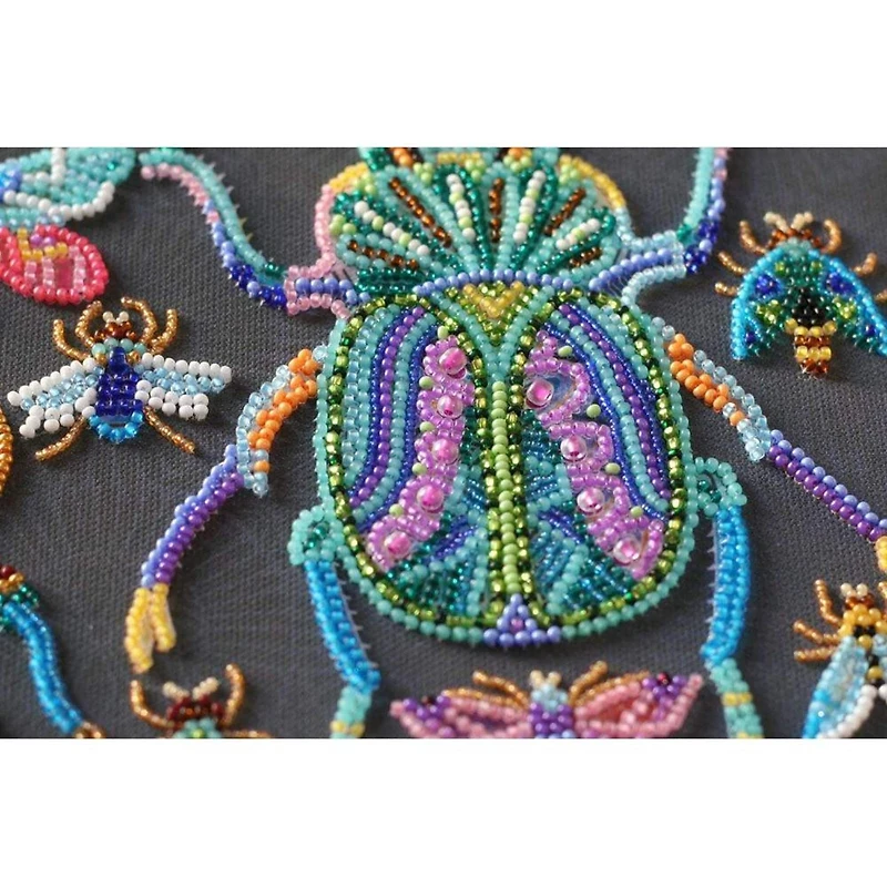 Abris Art Beetles Deco Scenes Bead Embroidery Kit