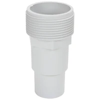 4" White Swimming Pool & Spa Threaded Hose Adapter