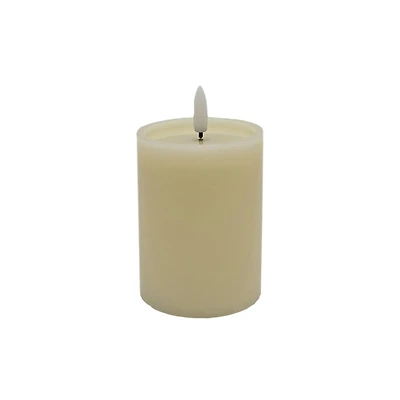 3" x 4" LED Wax Pillar Flickering Candle by Ashland