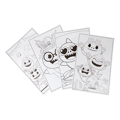 12 Packs: 18 ct. (216 total) Crayola® Baby Shark Giant Coloring Pages, 13" x 20"