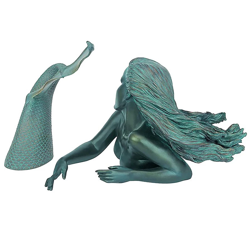 Design Toscano® 7" Meara the Mermaid Sculptural Garden Swimmer Statue