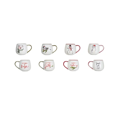 Hello Honey® 16oz. Animal & Holiday Sentiment Stoneware Mug Set