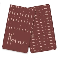Home Pink Abstract Dots 16" x 25" Tea Towel Set of 2