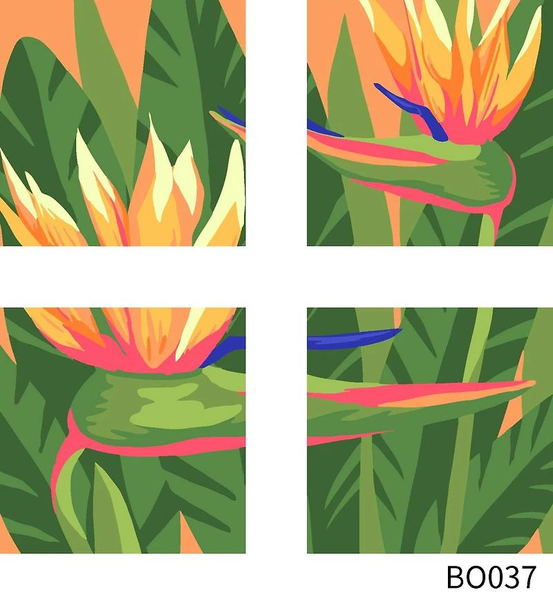 Birds of Paradise Paint-by-Number Gallery Mini Kit by Artist's Loft®