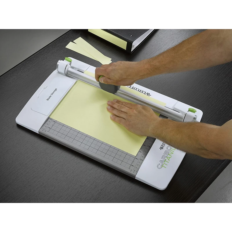 Westcott® 12" CarboTitanium Bonded Rotary Metal Base Trimmer, 45mm