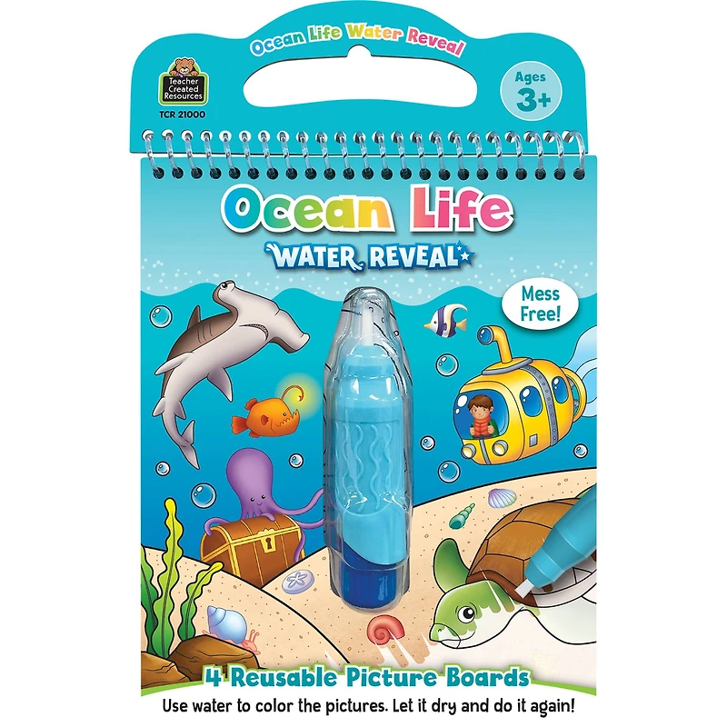 Teacher Created Resources Ocean Life Water Reveal Book Set, 6ct.