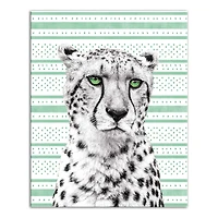 Minty Eyes Cheetah Canvas Wall Art