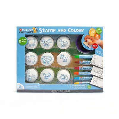 Micador® early stART® Stamp & Colour Barnyard Pack, 9ct.