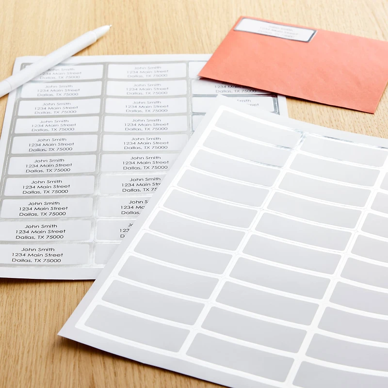 Silver Foil Address Label Stickers by Recollections™