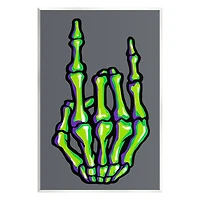 Stupell Industries Rock On Skeleton Hand Wall Plaque