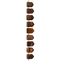 12 Packs: 9 ct. (108 total) Brown Faceted Tiger's Eye Arrow Semi-Precious Beads, 18mm by Bead Landing™