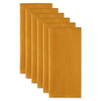 DII® Honey Gold Recycled Cotton Waffle Dish Towels, 6ct.