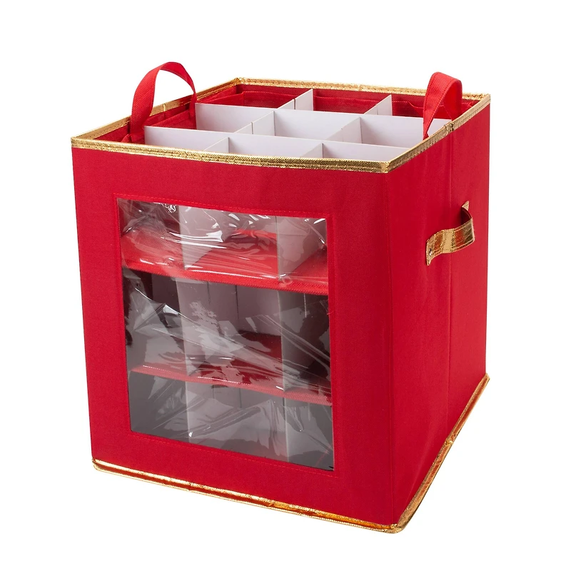 Simplify Ornament Storage Box with See-Through Window