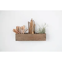 Hello Honey® 20" Reclaimed Wood 3-Section Wall Container