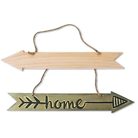 S&S® Worldwide Rustic Wood Arrow, 6ct.