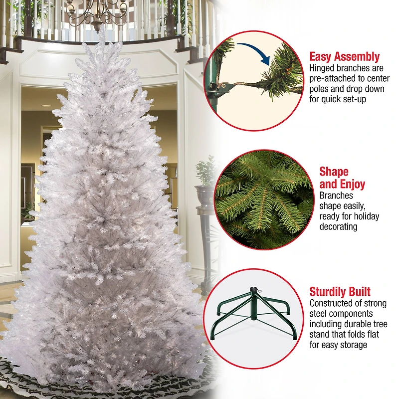 7ft. Unlit Dunhill® White Fir Artificial Christmas Tree