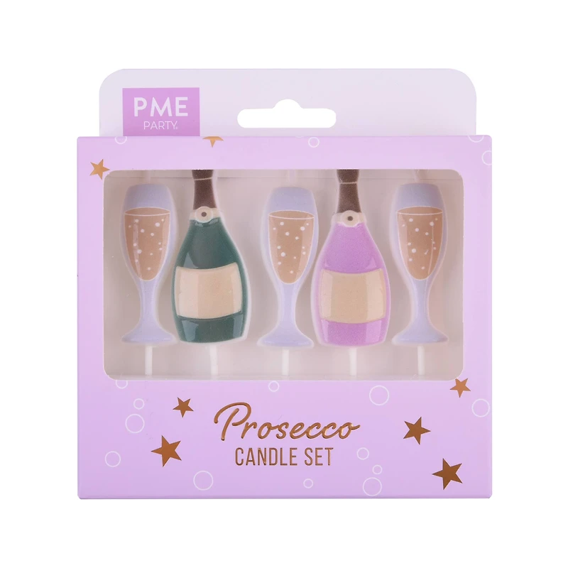 PME Party® Champagne Birthday Candle Set