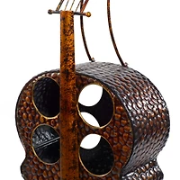 47" Brass Metal Traditional Wine Holder Rack