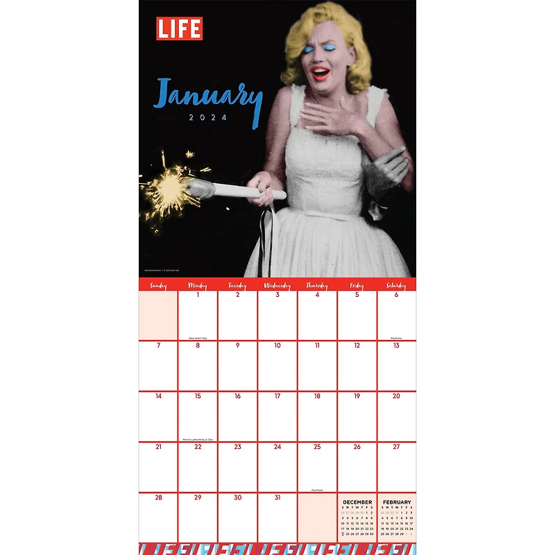 TF Publishing 2024 Marilyn Monroe Wall Calendar
