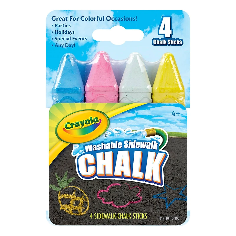 Crayola® Sidewalk Chalk, 12 Packs of 4