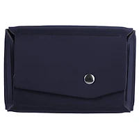 JAM Paper Italian Leather Business Card Holder Case with Angular Flap