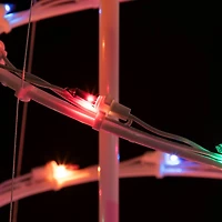 4ft Lighted Spiral Christmas Tree with Star Tree Topper  Multi Lights