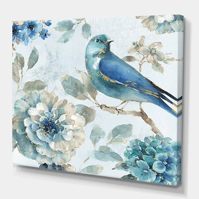 Designart - Indigold Watercolor Lovely bird II