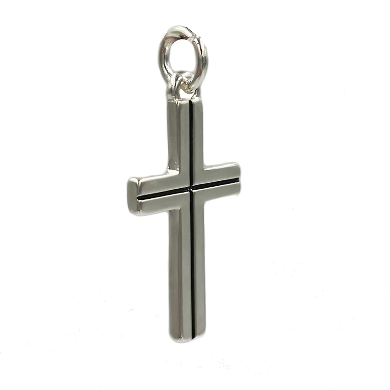 Charmalong™ Antique Silver Plated Cross Charm by Bead Landing™