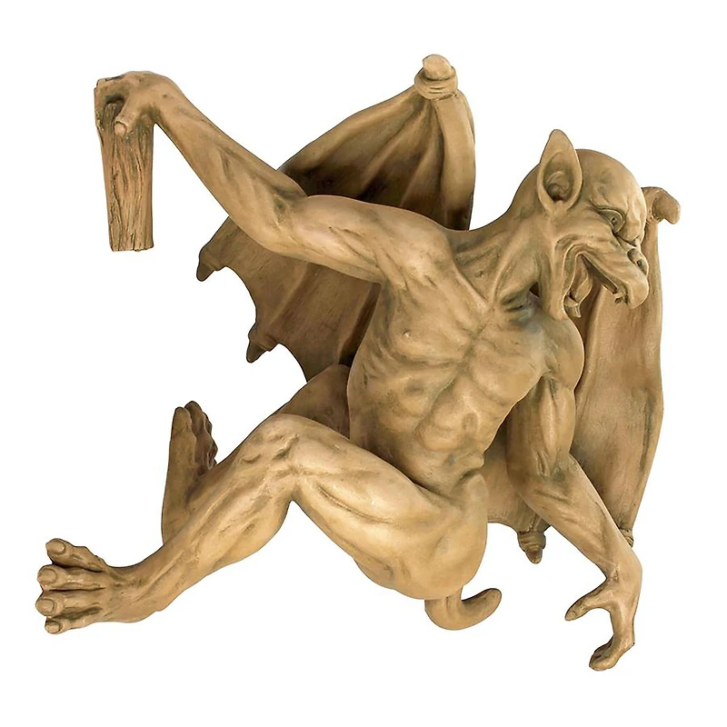 Design Tocano Large Gaston, the Climbing Gothic Gargoyle Statue